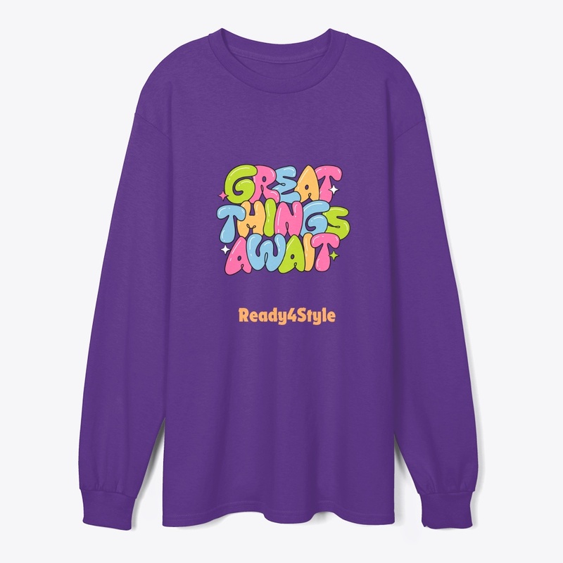 "GREAT THInGS AWAIT" Quote Design 