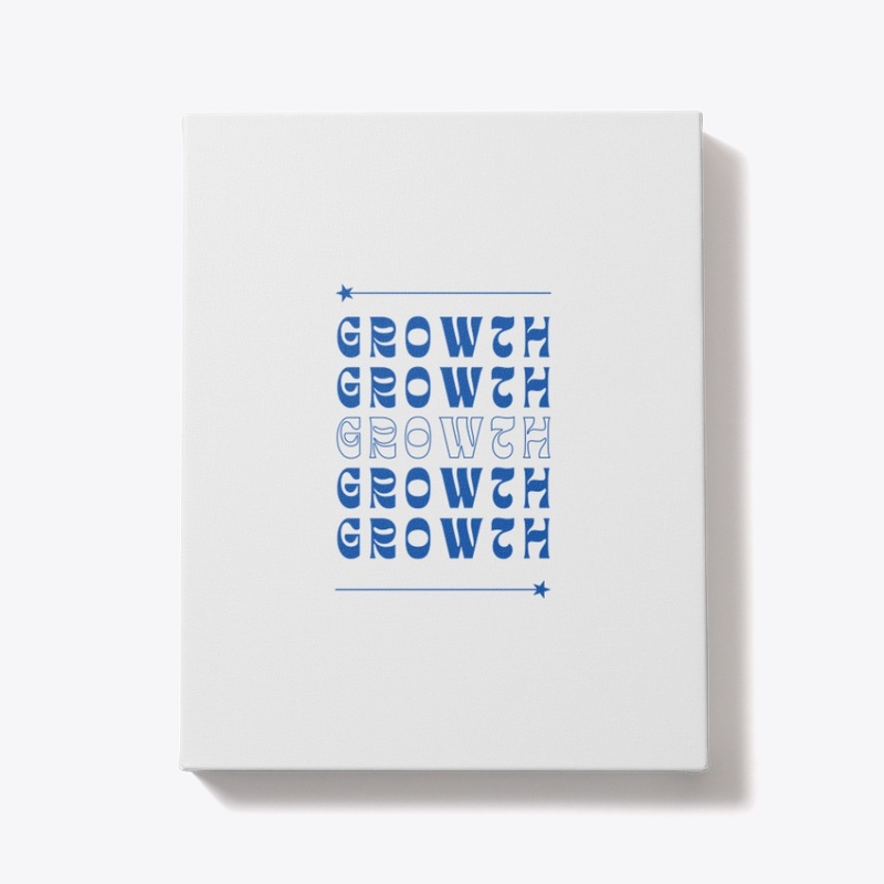 Blue Modern Typography T Shirt 