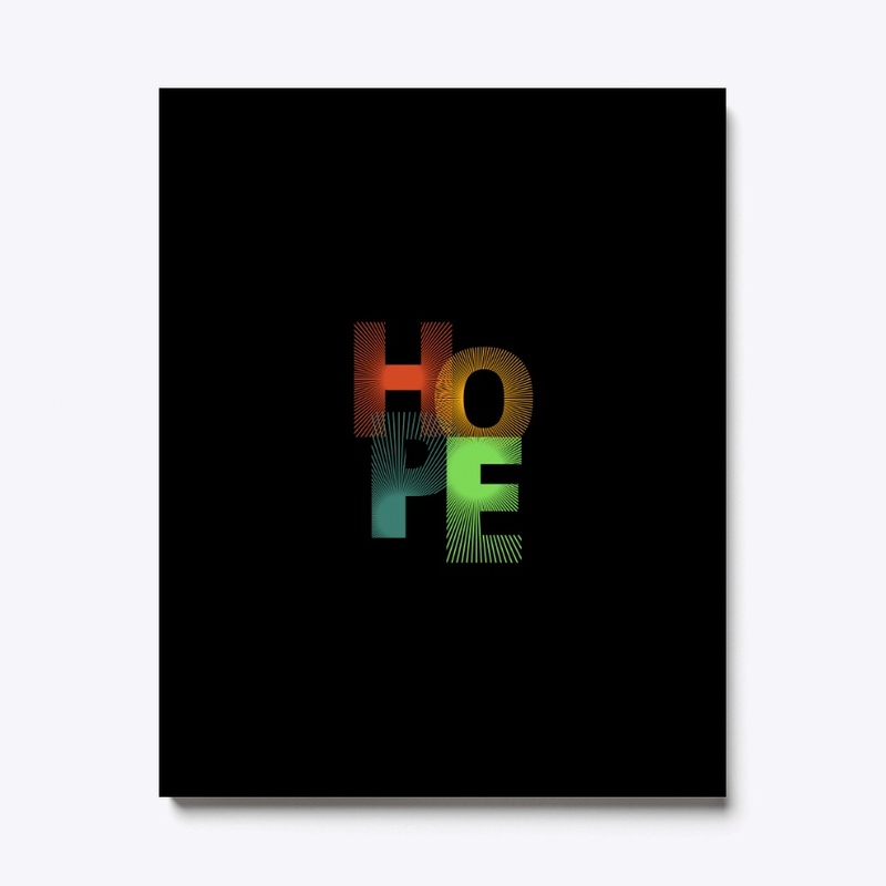 Amazing black T shirt with (hope) logo