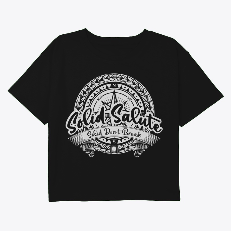 Wht Solid Salute Badge