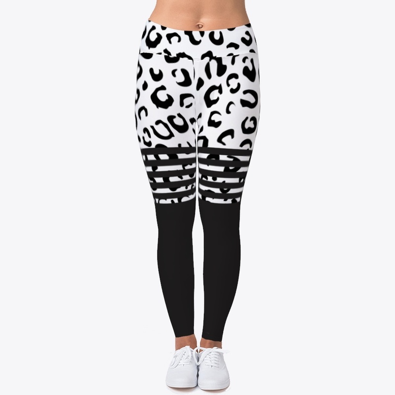 Contrast Mesh Leggings