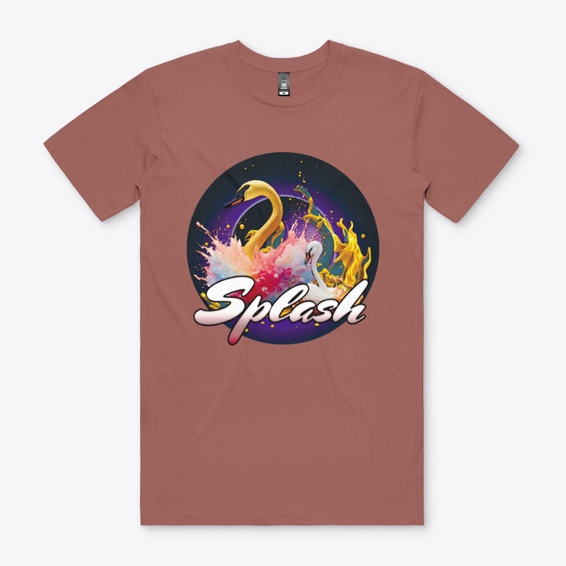 Splash moment for the swan!