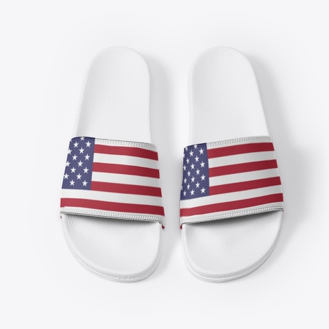 Usa White T-Shirt Front