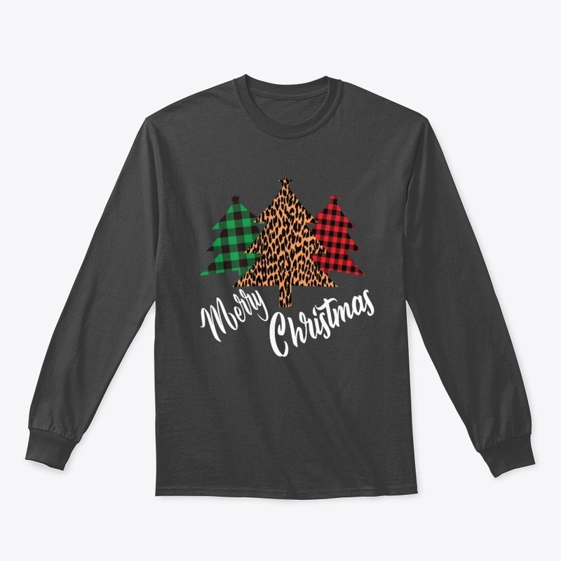 Merry Christmas Leopard Buffalo  Plaid