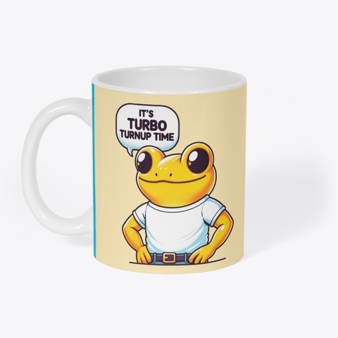 Turbo Turnup Time  Vivid Blue T-Shirt Front