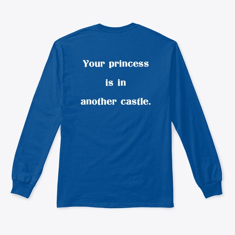 Play Retro Long Sleeve Royal T-Shirt Back