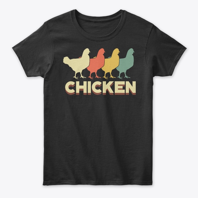 Silhouette Vintage Chicken Lover Gift