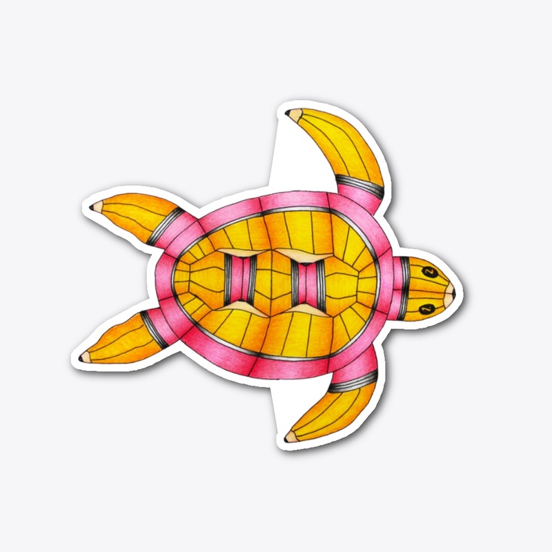 Pencil Sea Turtle