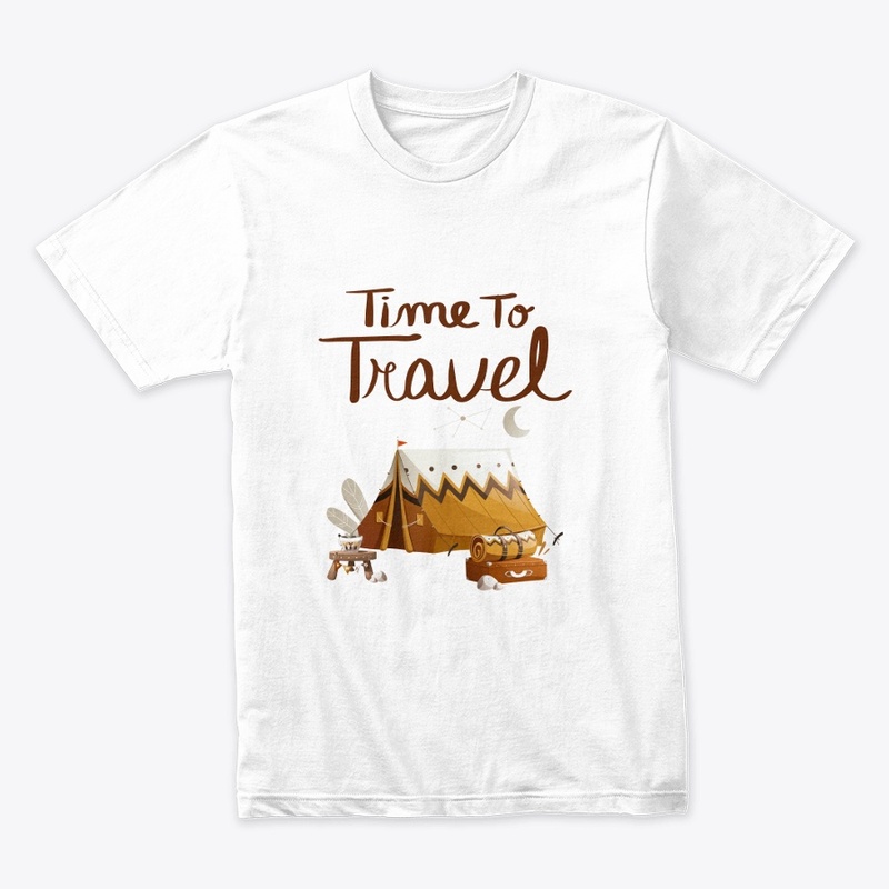 'TIME TO TRAVEL' t-shirt design 