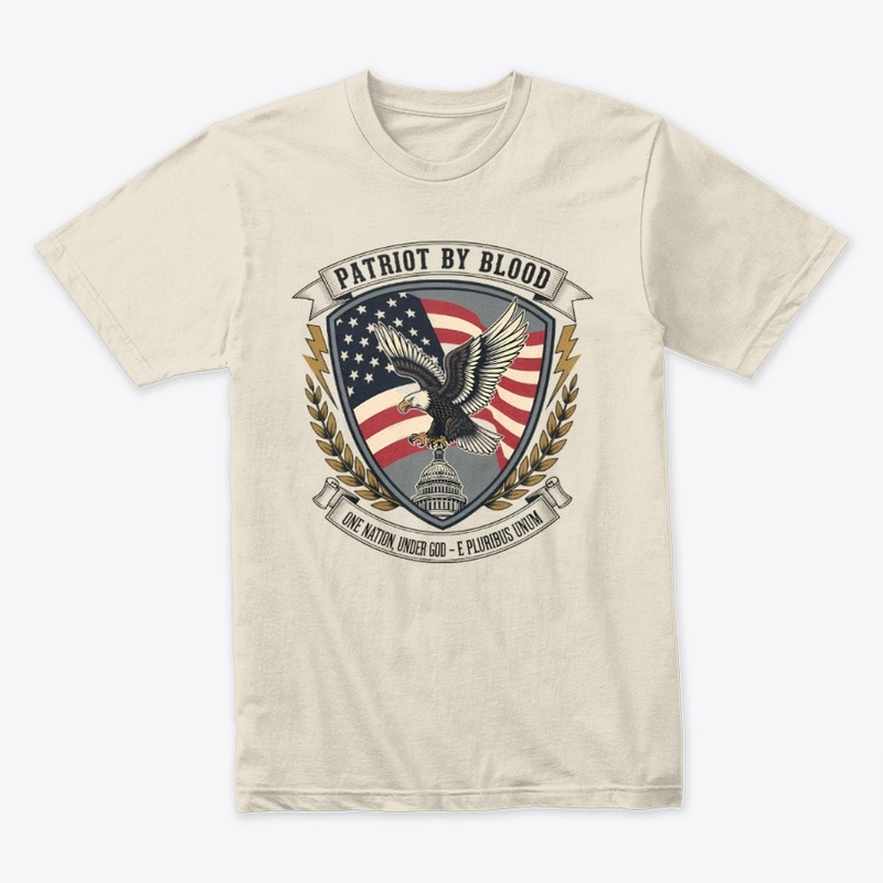 Patriotic by Blood Eagle Shield Design