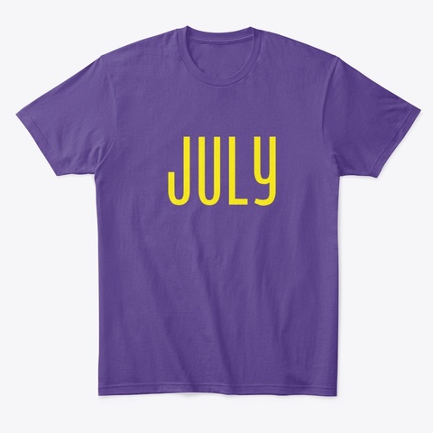 July Option 1 Purple T-Shirt Front
