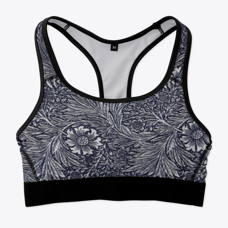 illustrated marigold print  