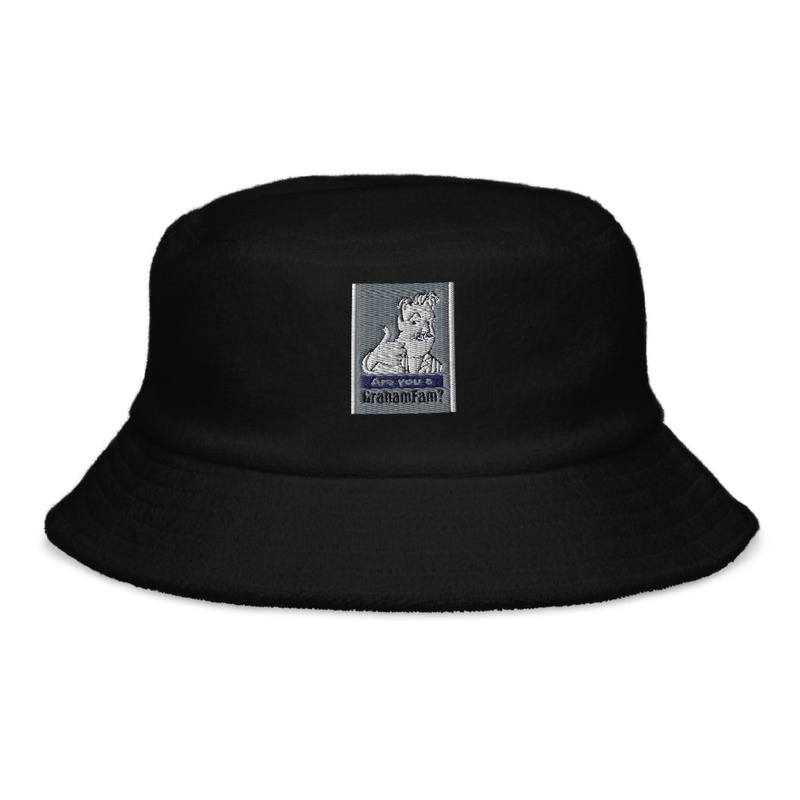 Terry Cloth Embroidered Grahamfam Hat