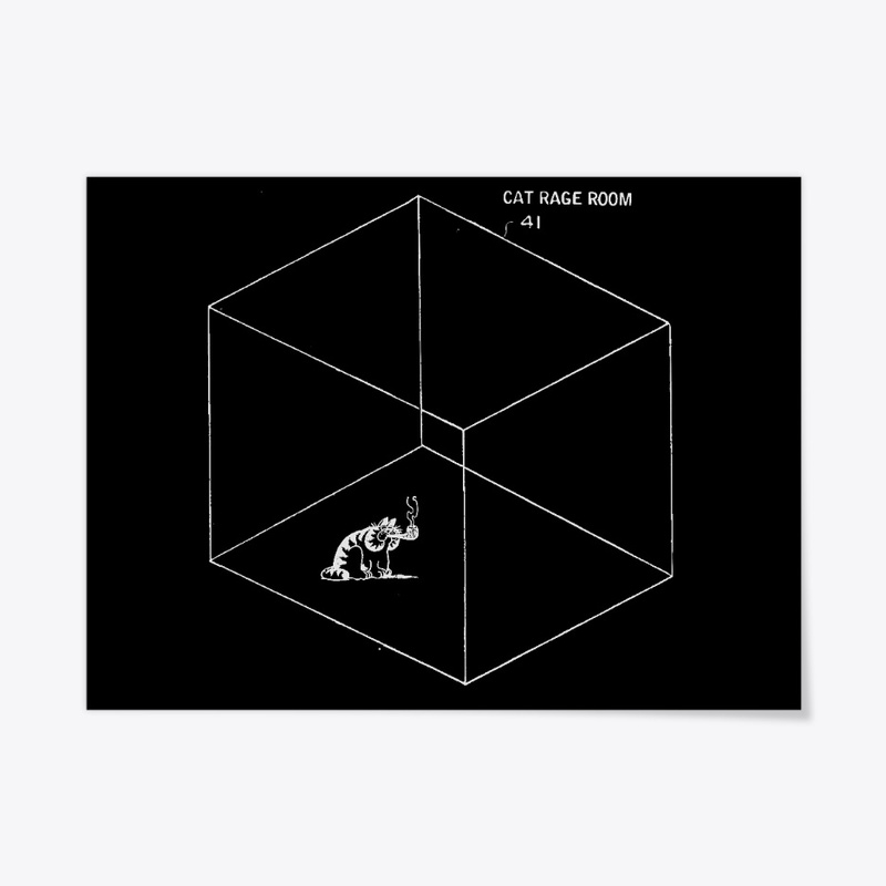 Rageroom poster/tapestry black