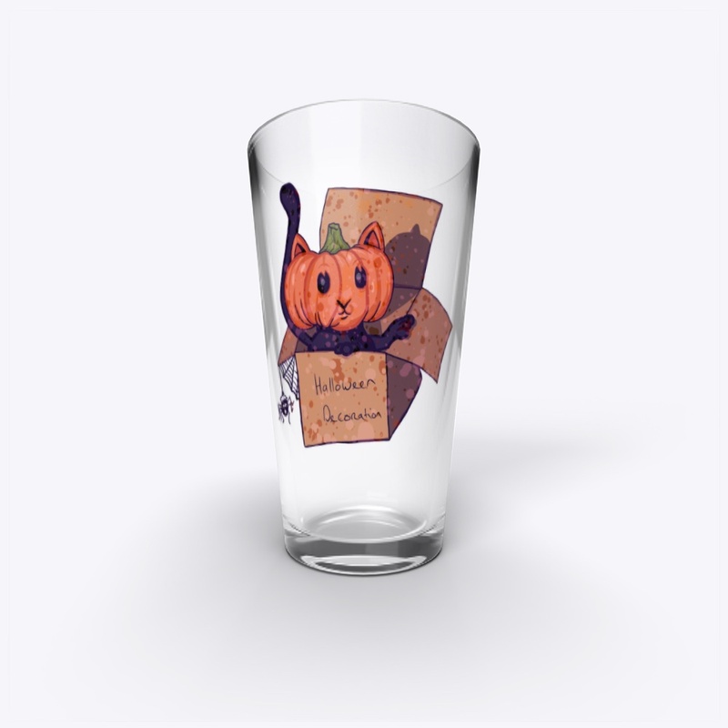 Halloween Pumpkinhead Cat