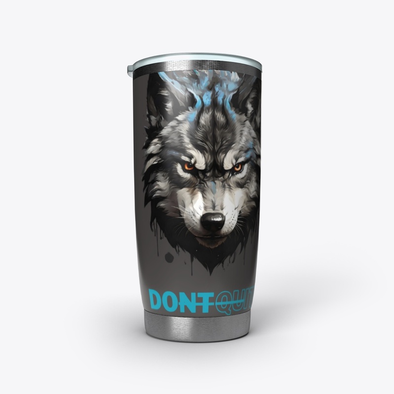 Motivational Wolf Poster Wildlife Gift
