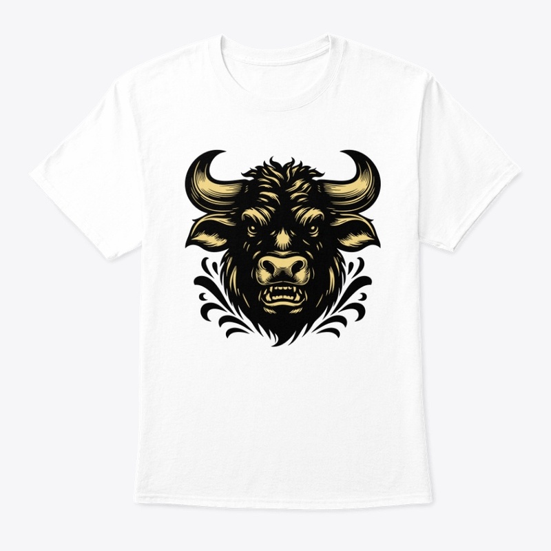 Bold Angry Cow Illustration