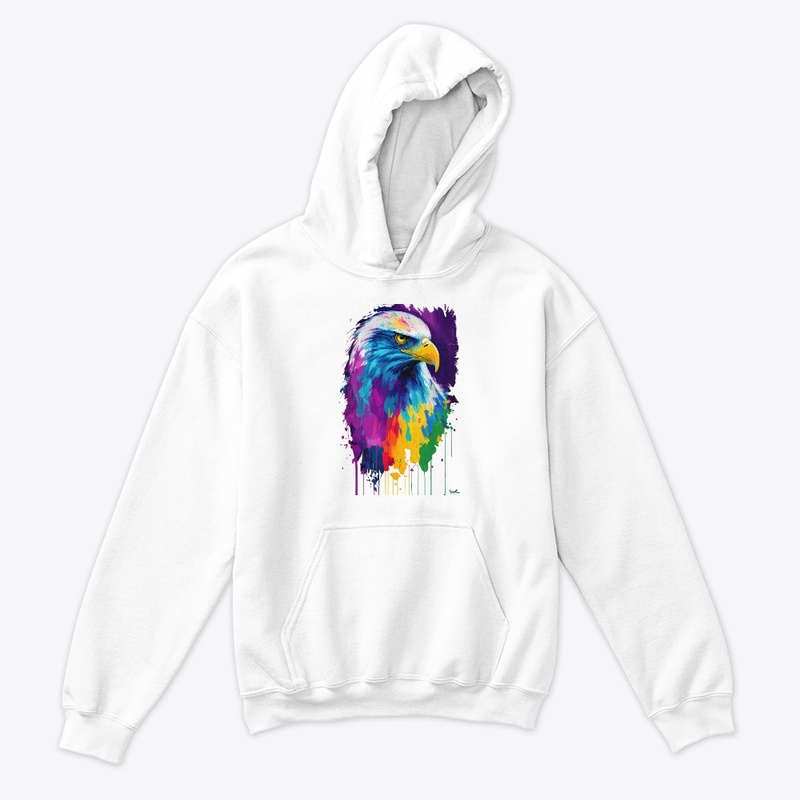 Colorful Vibrant Eagle | Rightward look