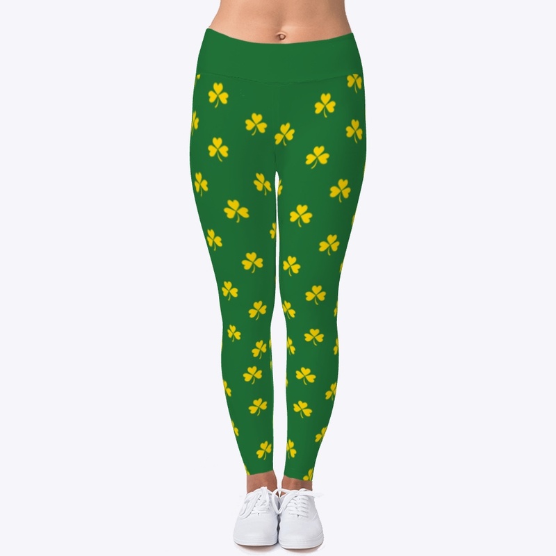 Gold lucky clover