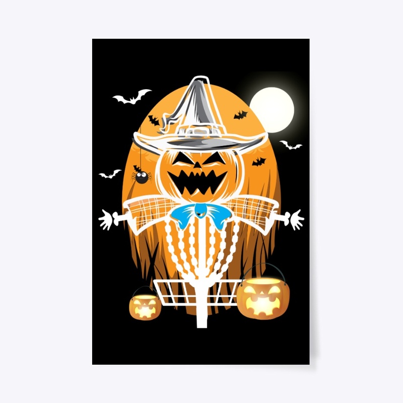 Disc Golf Halloween Jack-o-lantern Witch