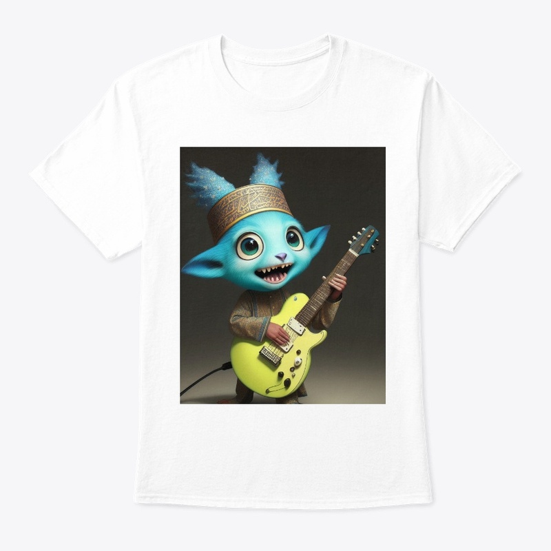 Really Cute Creature Jamming on Guitar