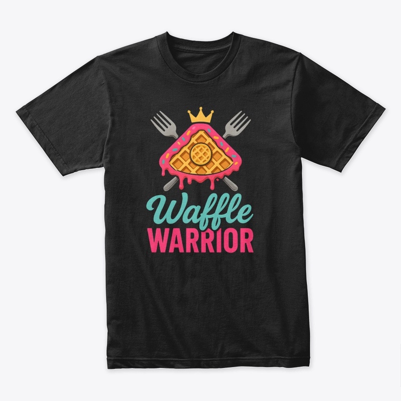 Waffle Warrior Breakfast Fun Shirt