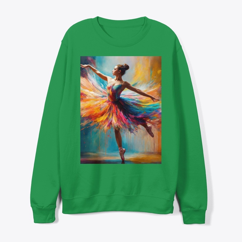 A colourful dancing girl design 