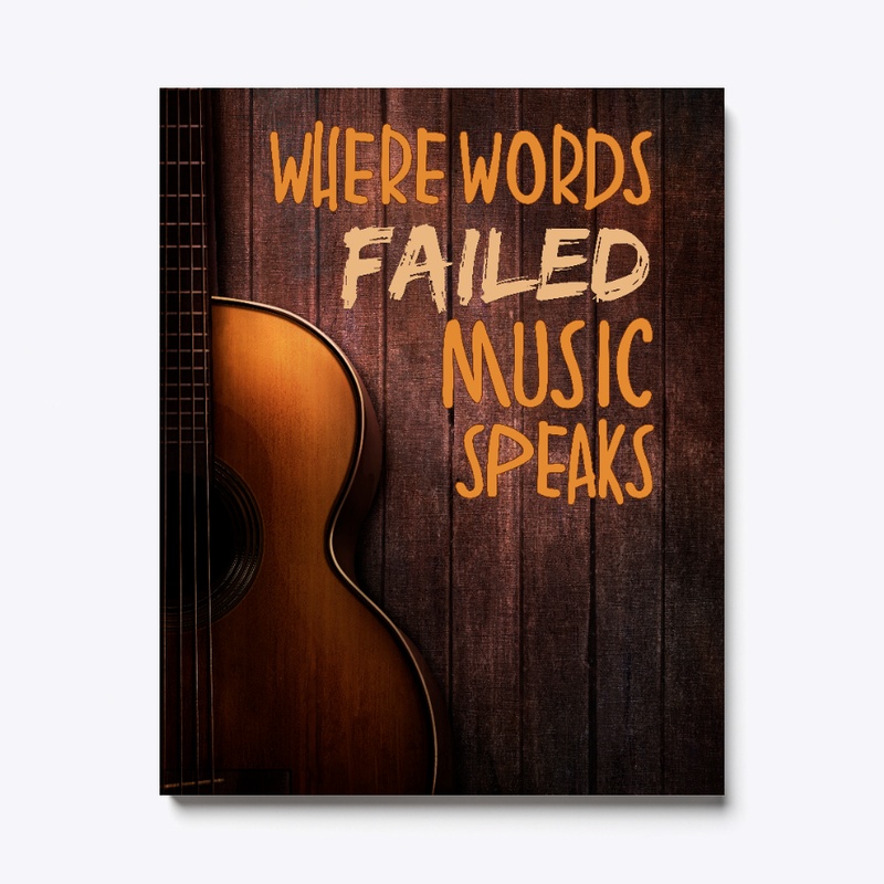 Music Speaks Canvas Print 