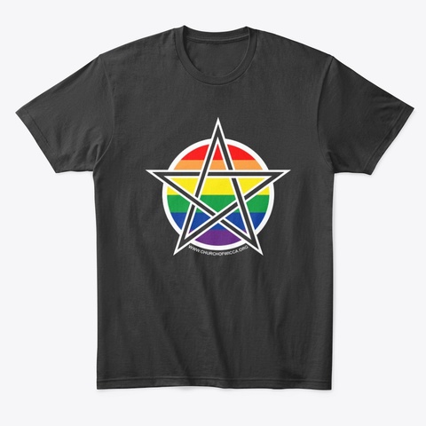 Lgbtq+ Pride Pentacle Black T-Shirt Front
