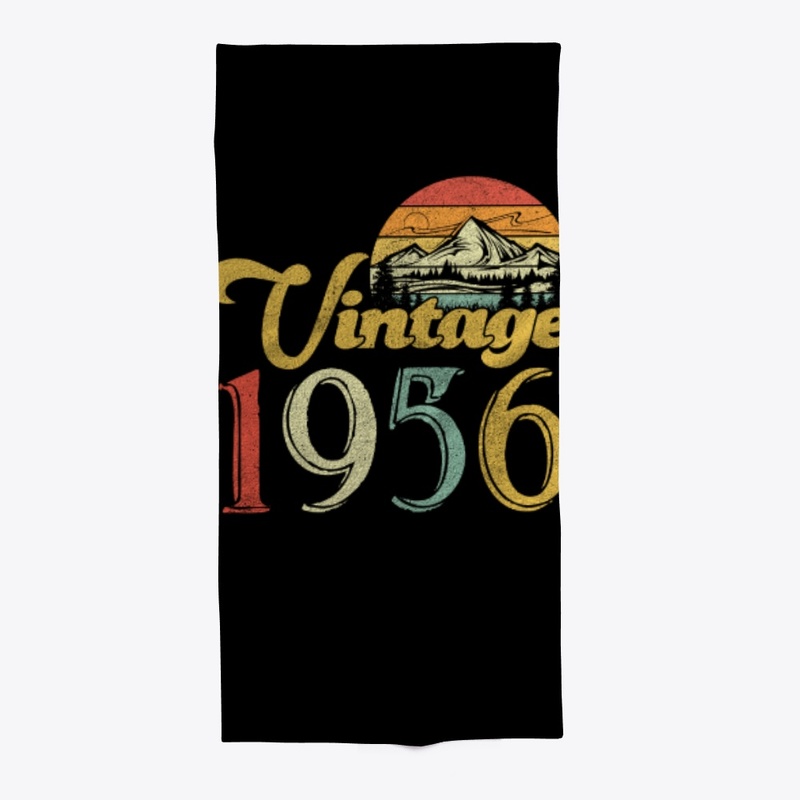 Vintage 1956 Sunset Retro 64th Birthday