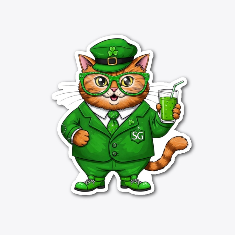 Funny St. Patrick's Cat 