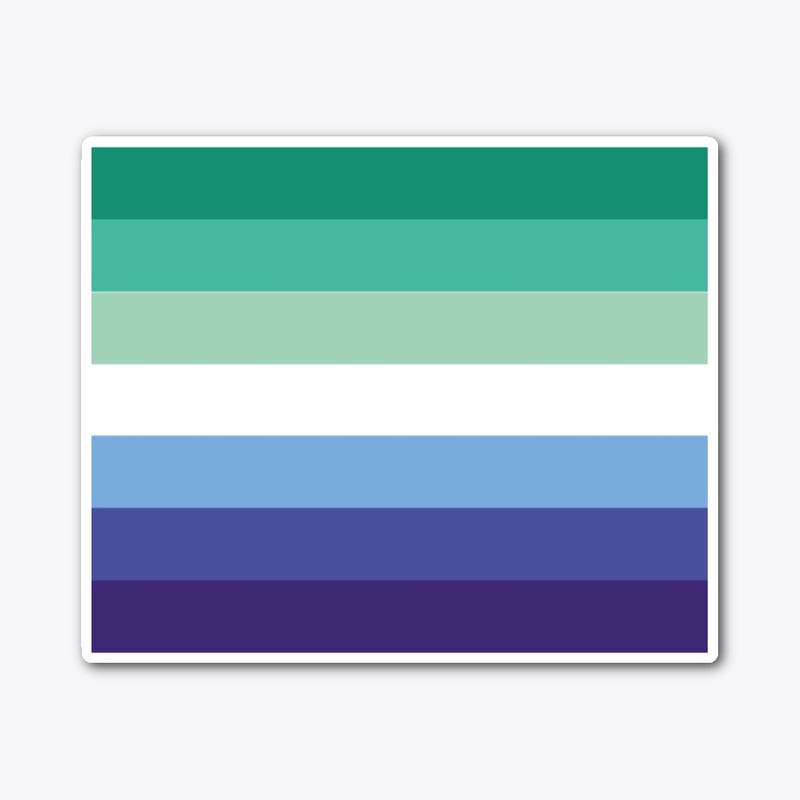 The Gay Men’s Pride Flag Stiker