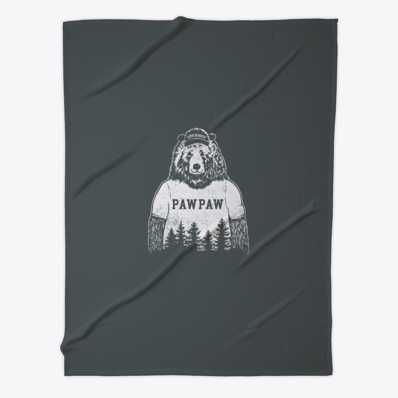 Pawpaw Bear Blanket Grandparent's Gift 