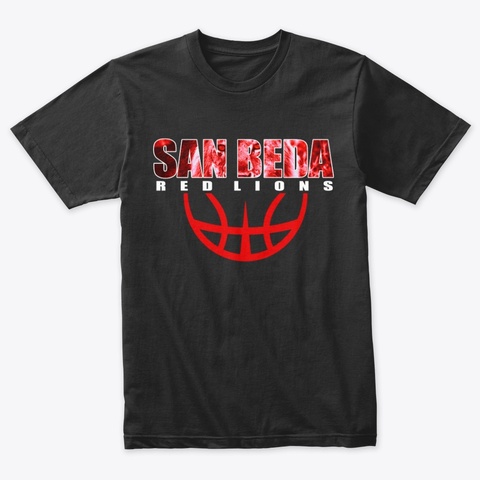 San Beda Basketball 2.0 Vintage Black T-Shirt Front