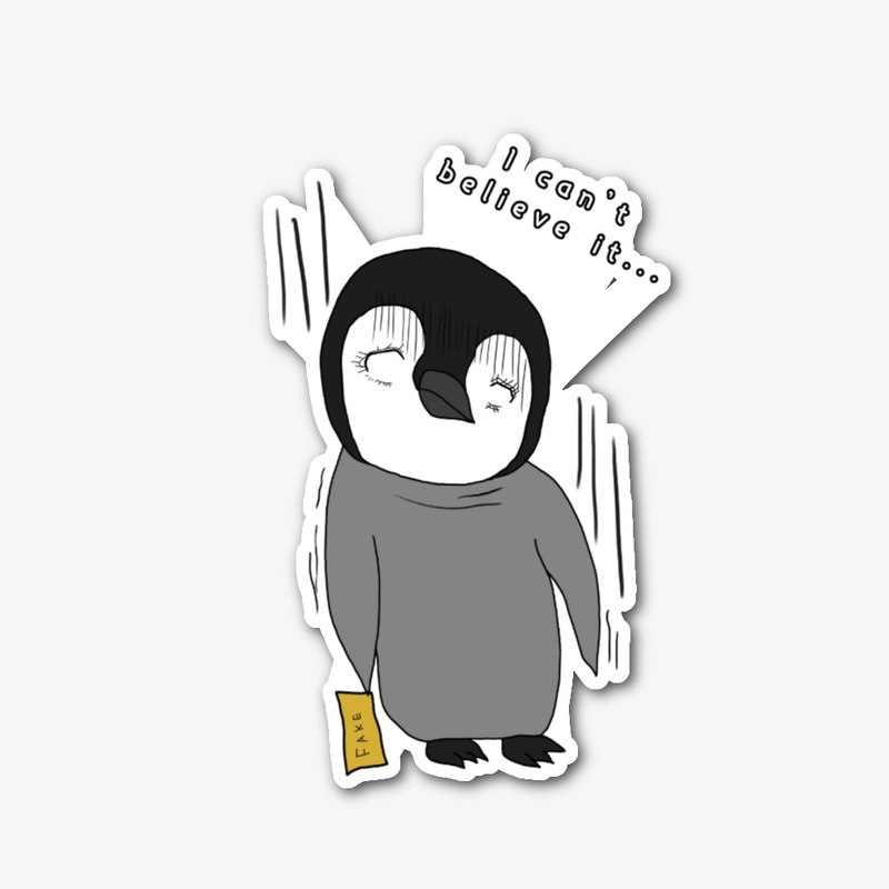 Shocked - Cute Baby Penguin Design