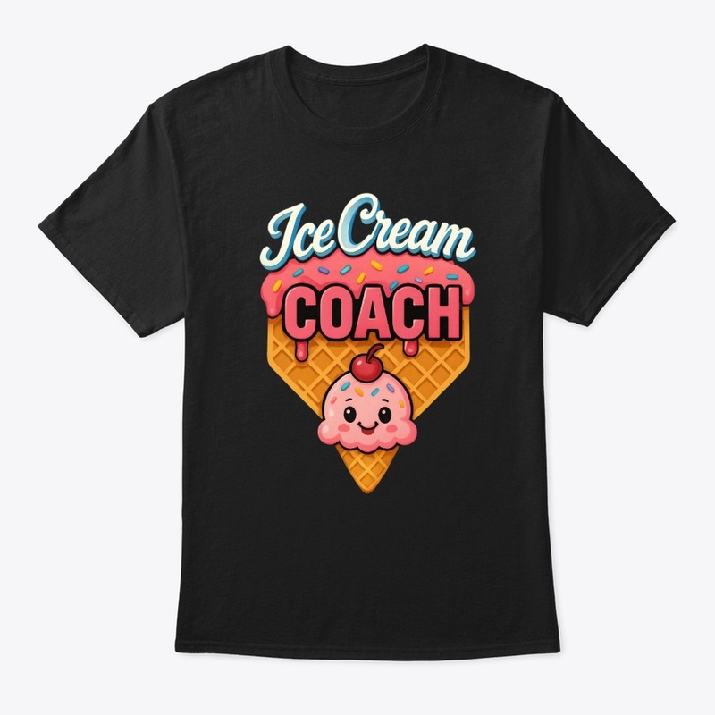 Ice Cream Coach Cute Cartoon Graphic