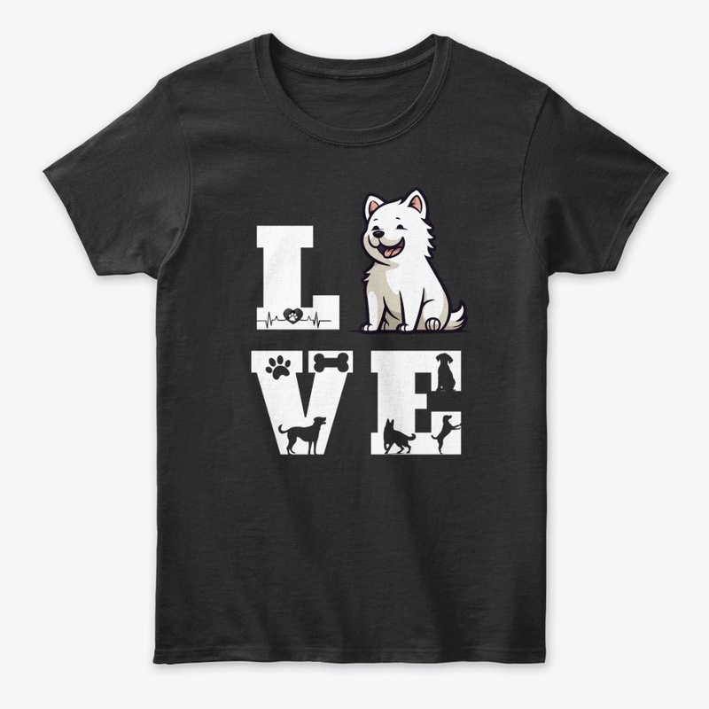 Love Dog Design T-Shirt