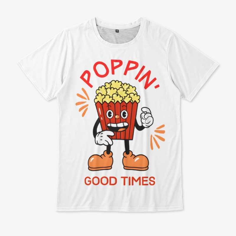 Popcorn foodie design Printed