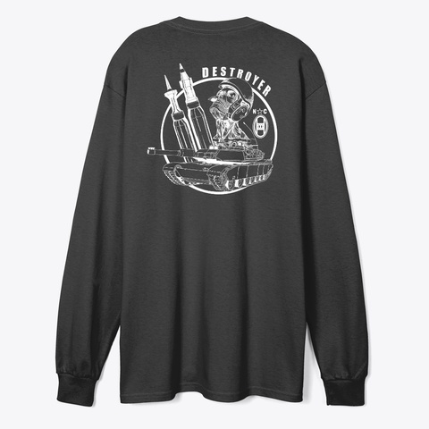 (Pt) D Trp 1/150th Unit Apparel  Black T-Shirt Back