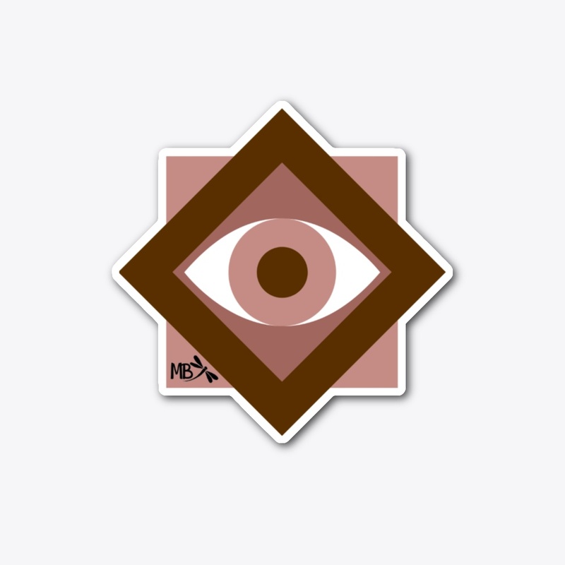 Brown Evil Eye Tee