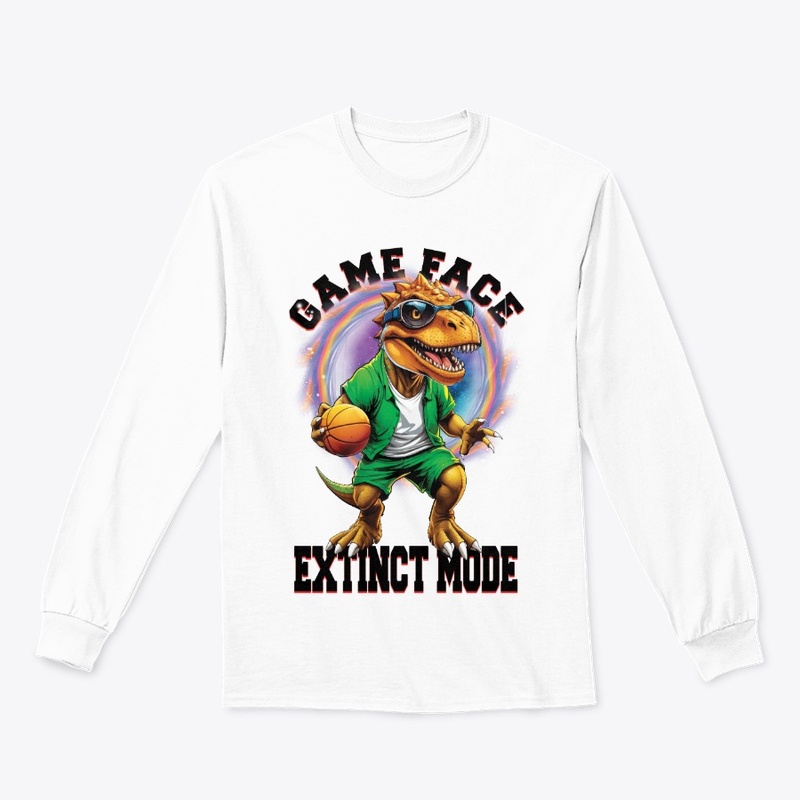 Dino Basket Ball White T-Shirt