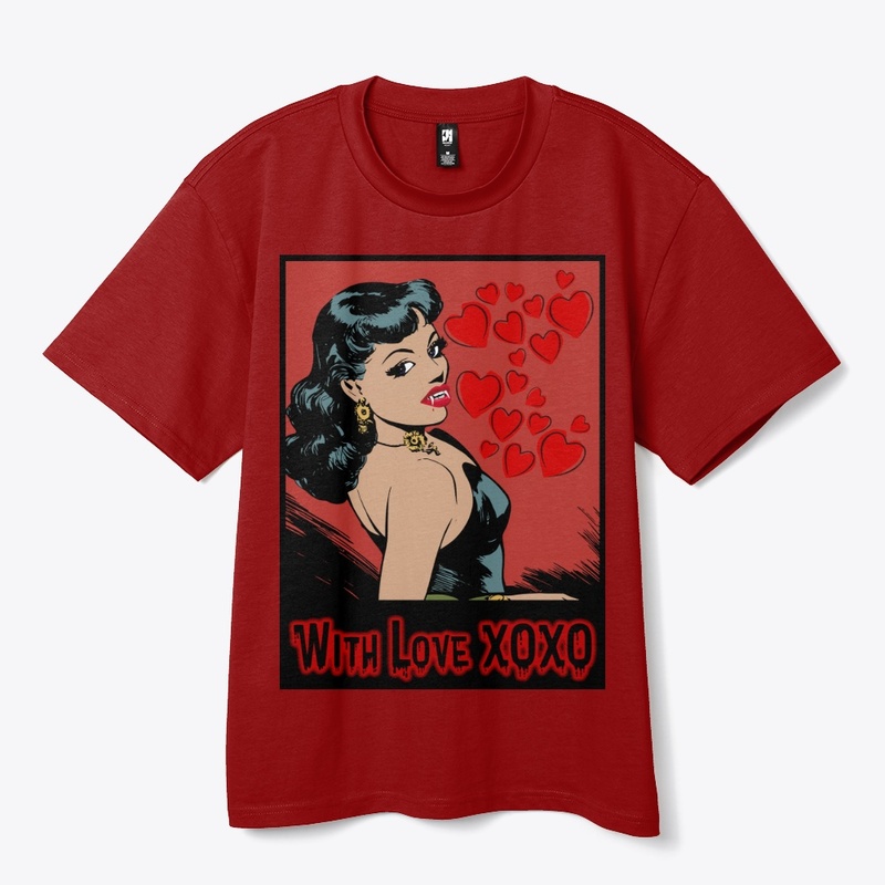 WITH LOVE XOXO TSHIRT, VAMPIRESS