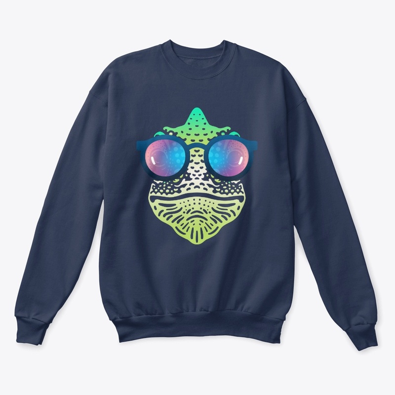 Cute Chameleon in Sunglasses (clr+sg06)