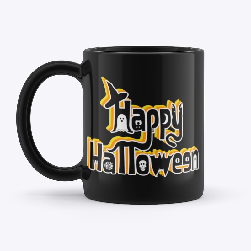 Happy Halloween with Candy Corn colors