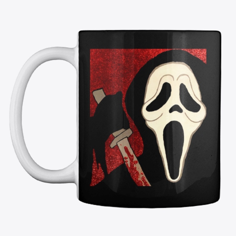 Ghostface Scream Portrait Painting