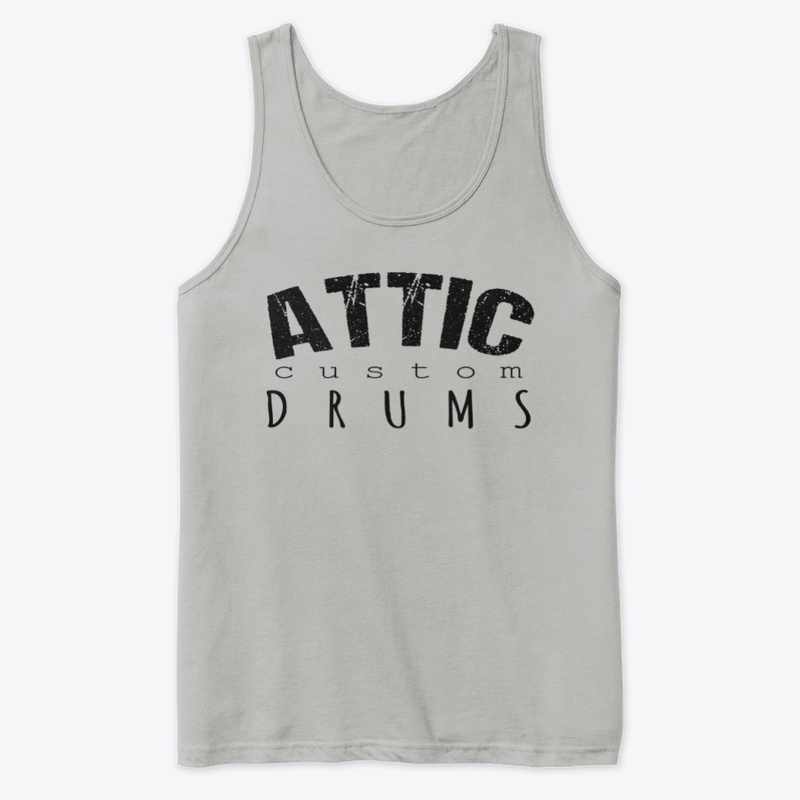 ATTIC CUSTOM DRUMS - BLACK WORDS TANK