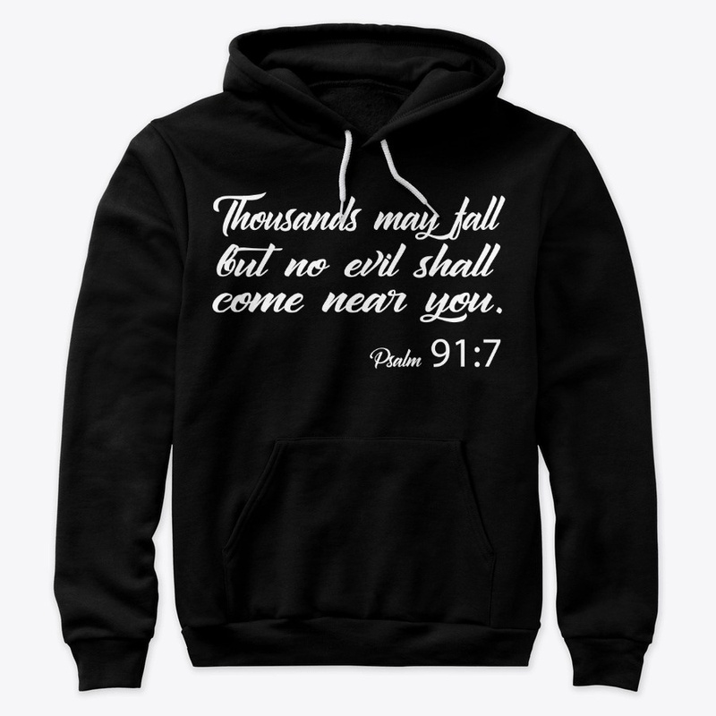 Psalm 91:7 White letters