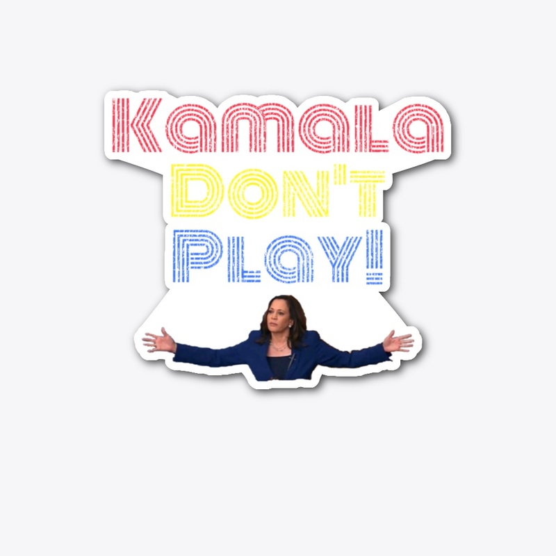 Kamala Don't Play Distressed T-Shirt