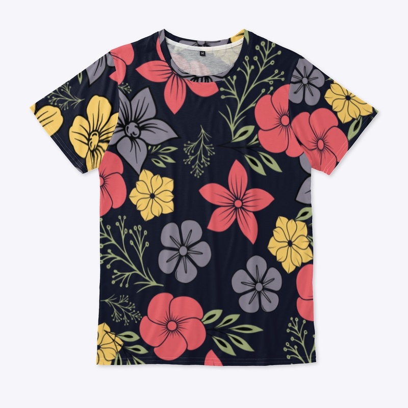 Hawaiian Blooms Vintage Floral Art bloom
