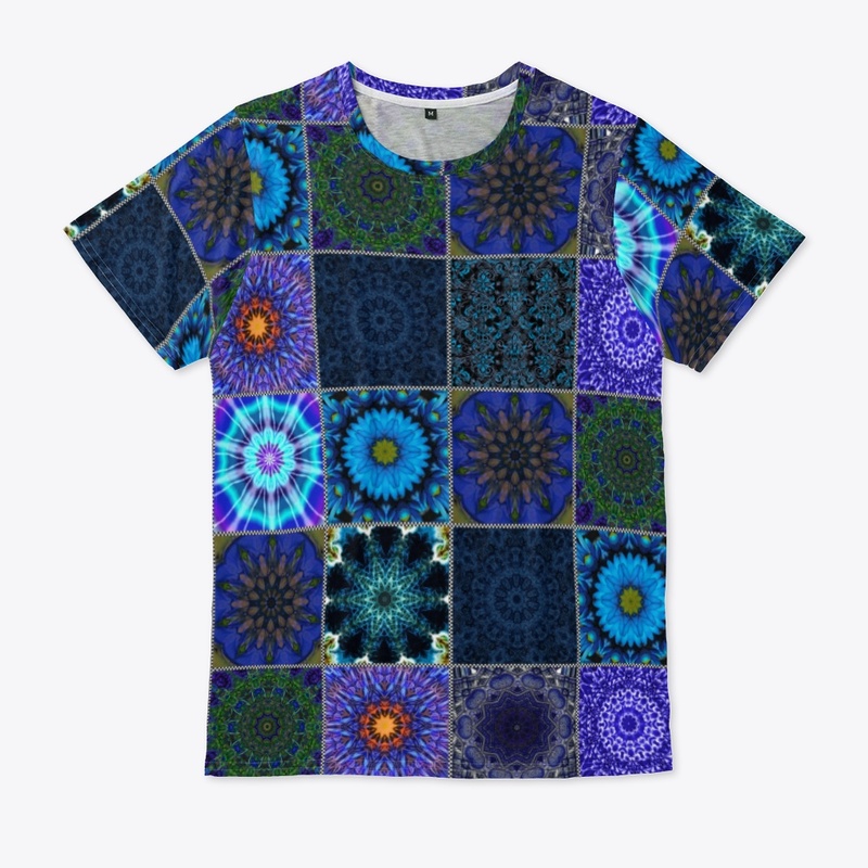Blue Crazy Quilt